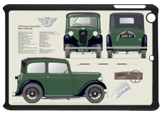 Austin Seven Pearl Cabriolet 1936-37 Small Tablet Covers